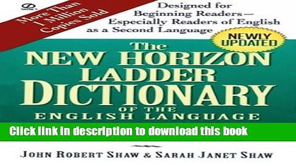 [Download] The New Horizon Ladder Dictionary of the English Language Book Online
