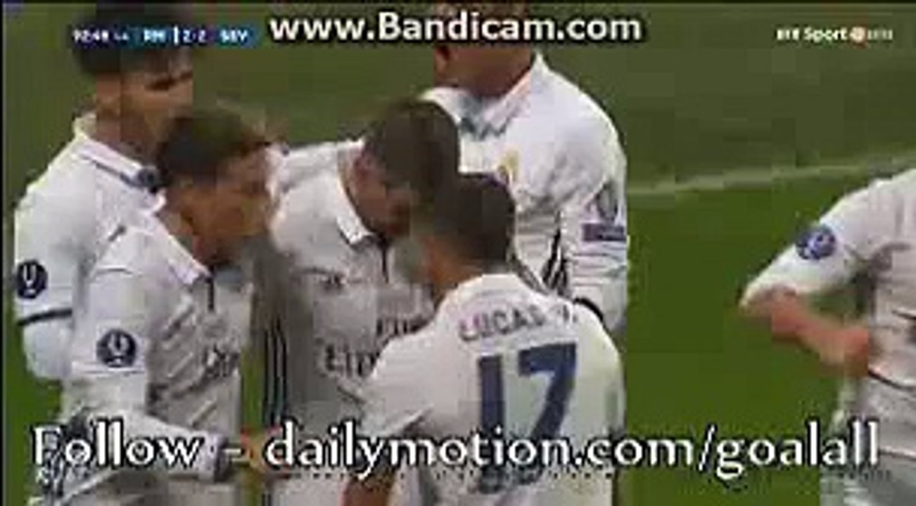 2-2 Sergio Ramos Goal - Real Madrid vs Sevilla - UEFA - Super Cup - 09.08.2016