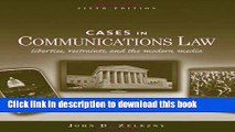 [PDF] Cases in Communications Law (General Mass Communication) Book Free