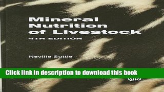 [Download] Mineral Nutrition of Livestock Hardcover Online