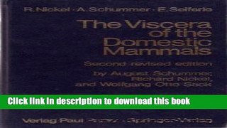 [Download] The Viscera of the Domestic Mammals Kindle Free