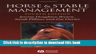 [Download] Horse and Stable Management Kindle Online