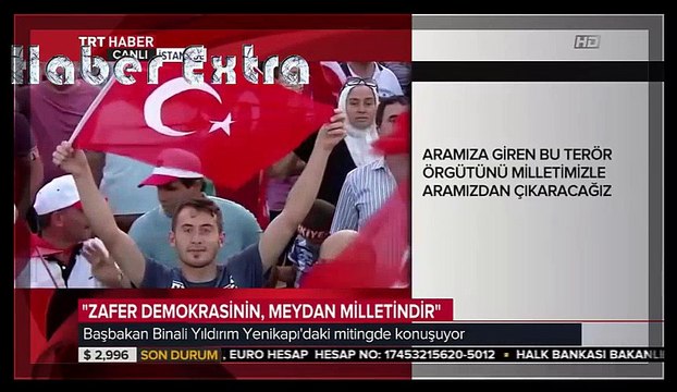 Erdoğan, Emre Belözoğlu ve Fatih Terim'i Böyle Karşıladı / Yenikapı Demokrasi ve Şehitler Mitingi