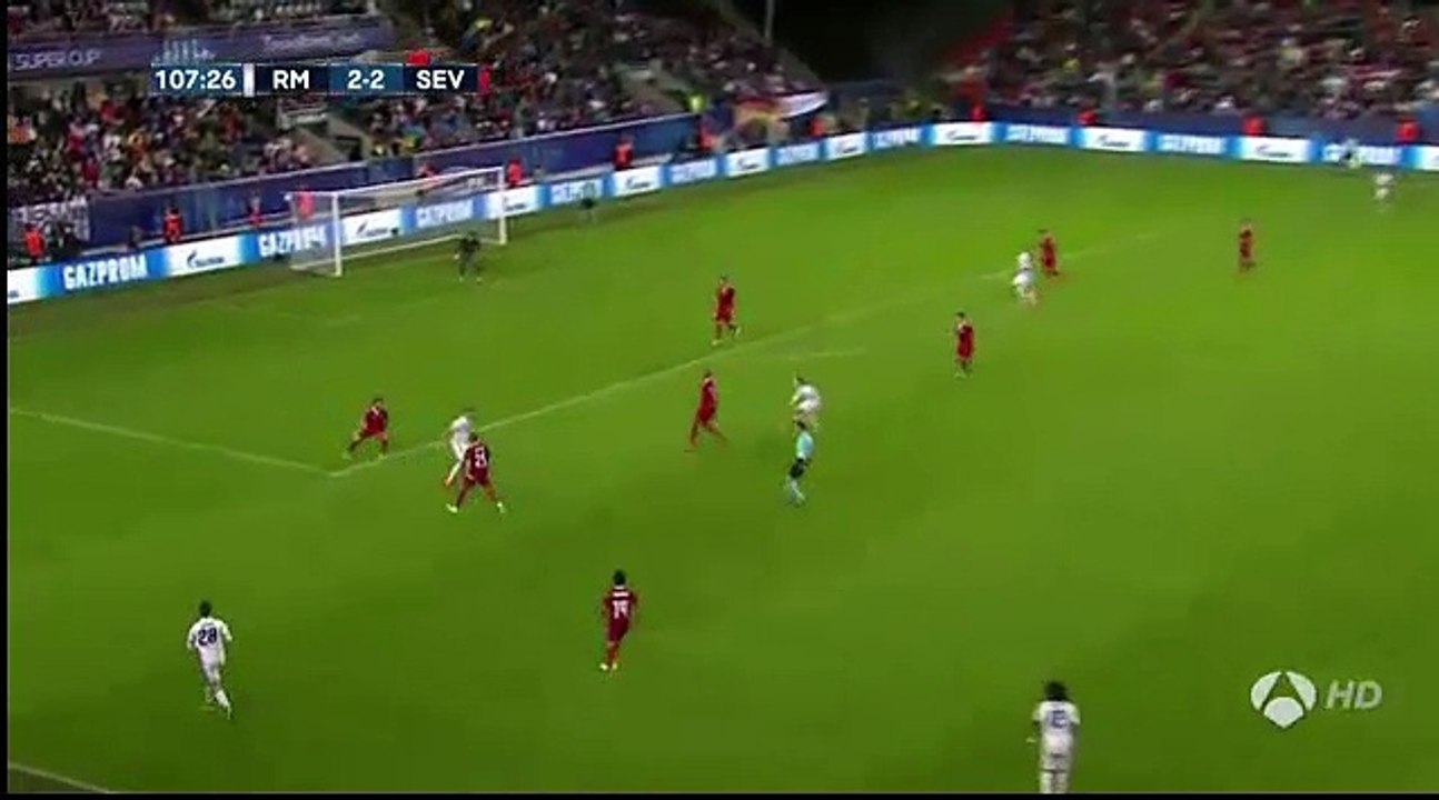 James Rodrigurz 100% Chance For Goal - Real Madrid 2-2 Sevilla - UEFA Super Cup 08.09.2016 HD