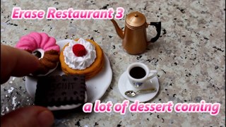 Toy Eraser Restaurant 3 more than 11 dessert. 　消しゴムレストラン３