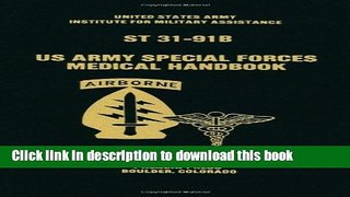 [Download] U.S. Army Special Forces Medical Handbook Hardcover Free