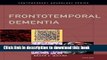 [Download] Frontotemporal Dementia (Contemporary Neurology Series) Kindle Free