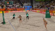 Photograph showing Egyptian and German Olympic volleyball players highlights divide _ Daily Mail Online