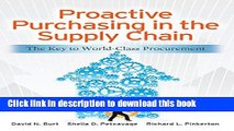 [Read PDF] Proactive Purchasing in the Supply Chain: The Key to World-Class Procurement Download