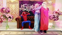 Superhero Real Life | Frozen Elsa Kiss Thor vs Spiderman Kiss Maleficent !  Spiderman Frozen Elsa