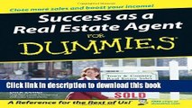 [Download] Success as a Real Estate Agent For Dummies Book Free