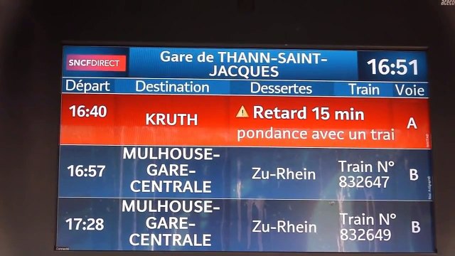 Thann St Jacques Tram-Train et TER. 28-01-2012.