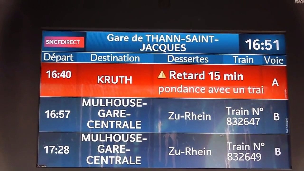 Thann St Jacques Tram-Train  et  TER. 28-01-2012.