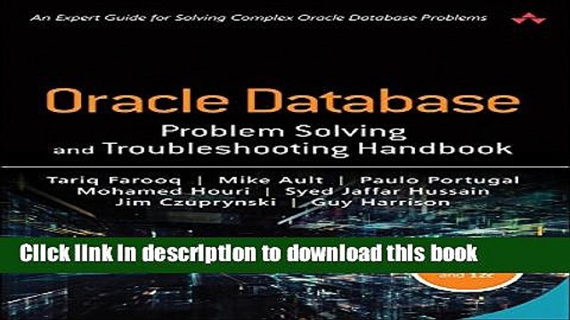 [Download] Oracle Database Problem Solving and Troubleshooting Handbook Paperback Free