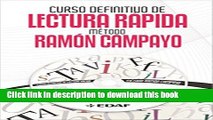 [Download] Curso definitivo de lectura rapida. Metodo Ramon Campayo (Spanish Edition) Paperback