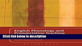 Books English Phonology and Pronunciation Teaching Full Download