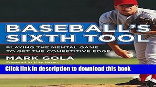 [Download] Baseball s Sixth Tool Kindle Free