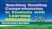 [PDF] Teaching Reading Comprehension to Students with Learning Difficulties, 2/E (What Works for