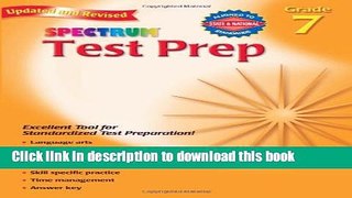 Download Test Prep, Grade 7 (Spectrum) E-Book Free