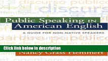 Books Public Speaking in American English: A Guide for Non-Native Speakers Free Download