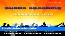 Ebook Public Speaking: Finding Your Voice Plus NEW MyCommunicationLab with eText -- Access Card