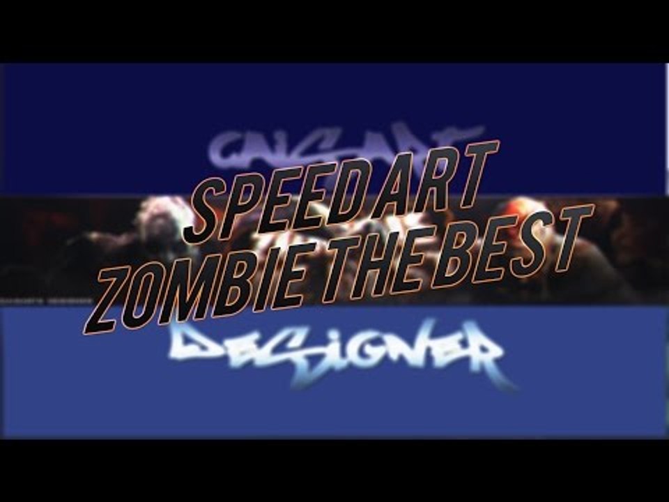 Speed art Zombie the best  (CaisArts Designer TAG FOR BIG YOUTUBER)