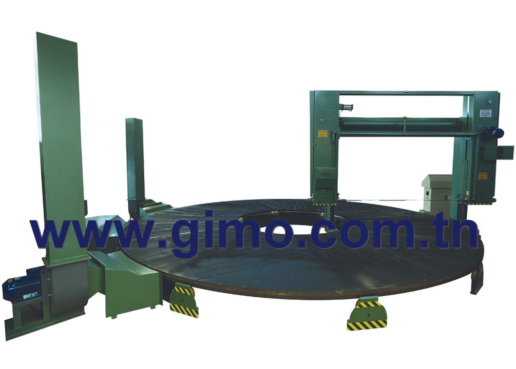 Horizontal cutting foam machine with rotating table BA-S214