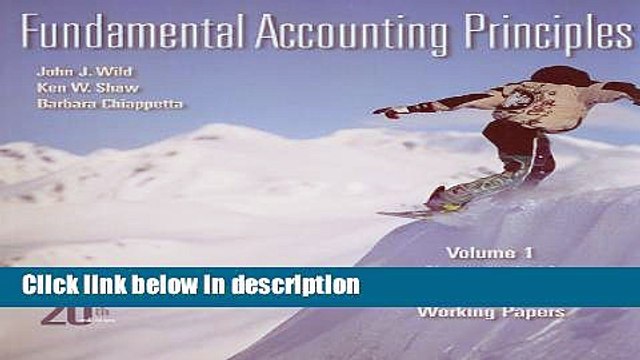 [PDF] Fundamental Accounting Principles, Vol. 1, Chapters 1-12 with Working Papers, 20th Edition