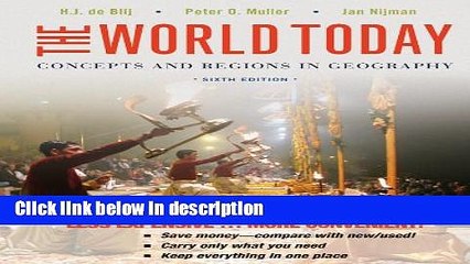 [PDF] The World Today: Concepts and Regions in Geography Ebook Online