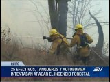 Incendios forestales en Ibarra y Quito