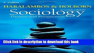 [PDF] Sociology Themes and Perspectives (Haralambos and Holborn) Book Online