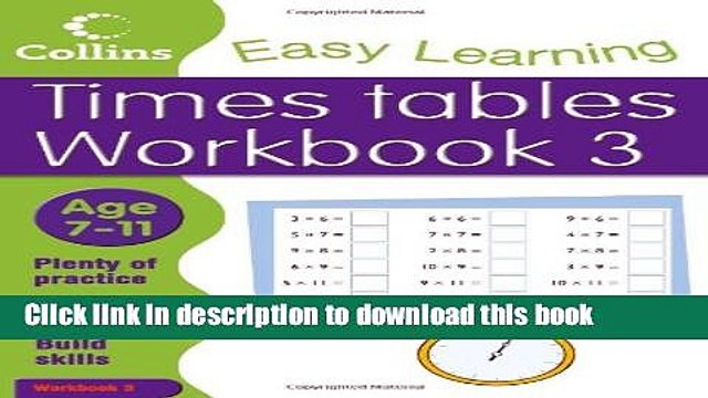 [PDF] Times Tables Workbook 3 (Collins Easy Learning Age 7-11) Book Online