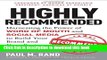 [Download] Highly Recommended: Harnessing the Power of Word of Mouth and Social Media to Build