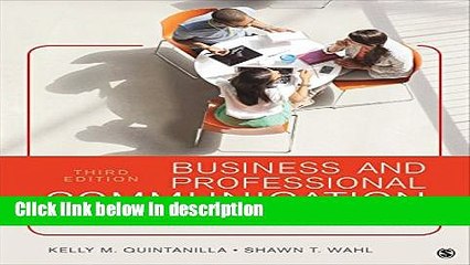 Download Business and Professional Communication: KEYS for Workplace Excellence [Online Books]