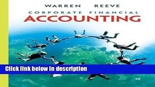 [PDF] Corporate Financial Accounting 9th edition Full Online