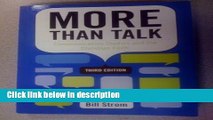 Ebook MORE THAN TALK: COMMUNICATION STUDIES AND THE CHRISTIAN FAITH Full Online