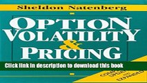 [Download] Option Volatility   Pricing: Advanced Trading Strategies and Techniques Paperback