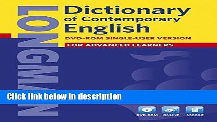 Download Longman Dictionary of Contemporary English DVD-ROM (disk only) Full Online