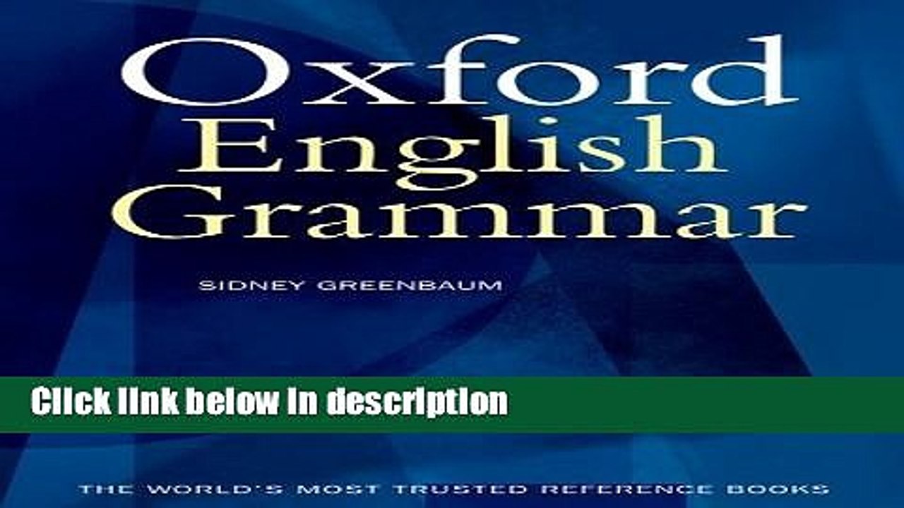 Download The Oxford English Grammar [Online Books]