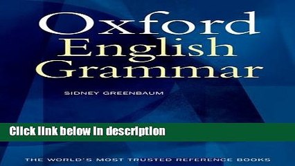 Download The Oxford English Grammar [Online Books]