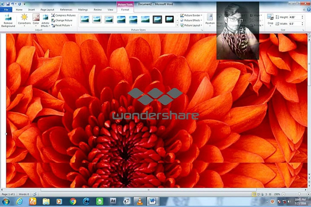 How we can create ms word document in picture