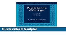 Ebook Noblesse Oblige: An Enquiry into the Identifiable Characteristics of the English Aristocracy