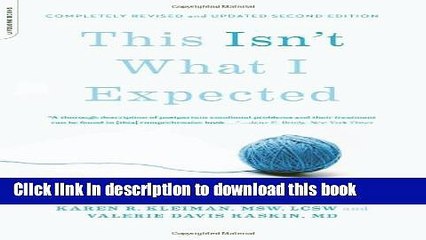 [Popular] This Isn t What I Expected [2nd edition]: Overcoming Postpartum Depression Hardcover Free