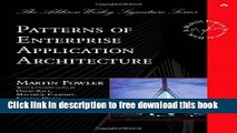 [Download] Patterns of Enterprise Application Architecture Kindle Free