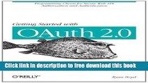 [Download] Getting Started with OAuth 2.0 Hardcover Online