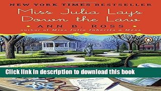 [Popular] Books Miss Julia Lays Down the Law: A Novel Free Online