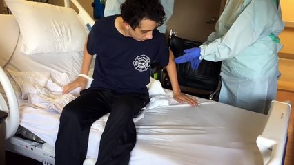 Sept 24, 2015 Zachary continues physical therapy at Huntsville Hospital