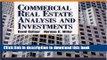 [PDF Kindle] Commercial Real Estate Analysis and Investments Free Download