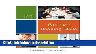 [PDF] Active Reading Skills (with MyReadingLab Student Access Code Card) (2nd Edition) Full Online