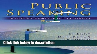 Ebook Public Speaking: Building Competency in Stages Full Online